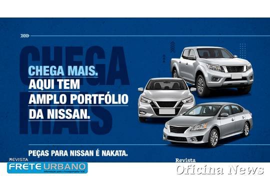 Nakata reforça suas peças para a gama de veículos da Nissan